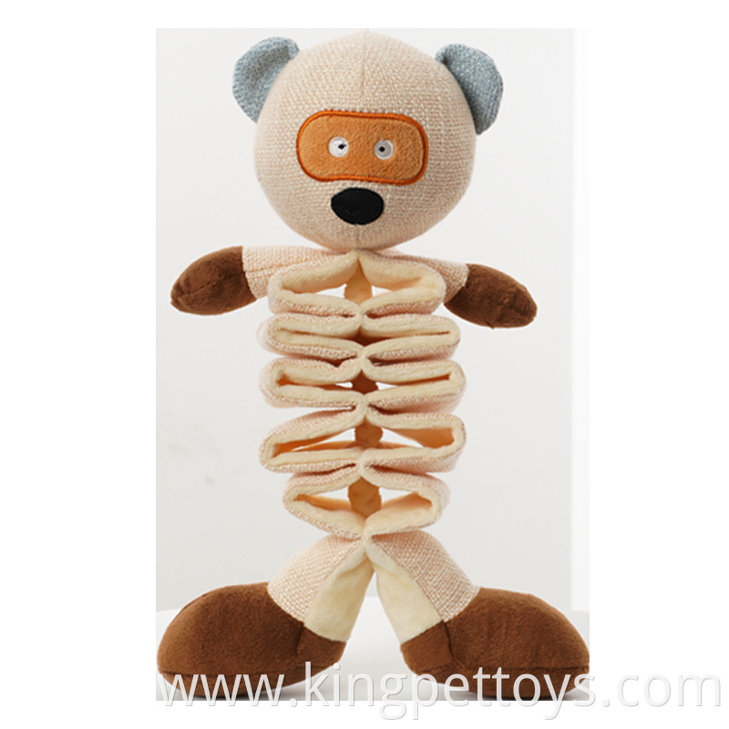 Bite Resistant Pet Plush Toy Bear